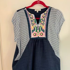 Hailey & Co embroidered top